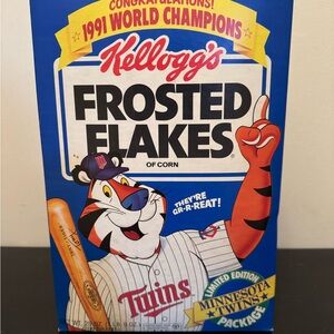 Kellogg’s Frosted Flakes 1991 Twins World Champion Limited Edition Cereal Box